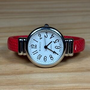 Wincci Quartz Watch stainless Steel Red Band 31mm